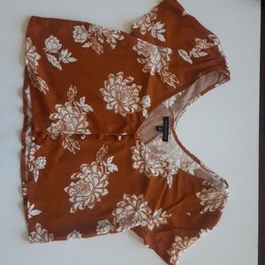 Kendall and Kylie floral top